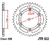 Звезда задняя<br>JTR822.48