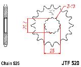 Звезда передняя<br>JTF520.15