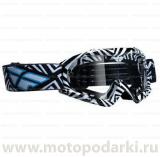 Fly Racing детские очки кроссовые<br> ZONE YOUTH Black/White