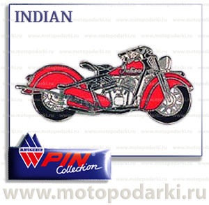Коллекционный значок<br>мотоцикл INDIAN<br>(PinCollection)