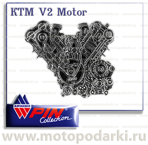 Коллекционный значок<br>мотоцикл KTM V2 Motor<br>(PinCollection)