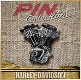 Коллекционный значок<br>мотоцикл Harley-Davidson V-Motor<br>(PinCollection)